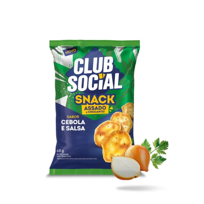 Snack Club Social Sabor Cebola E Salsa Pacote 68G