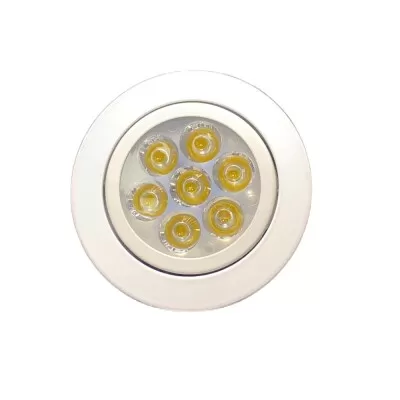Spot De Led Alta Potêncoa 7W 3000K Branco Plástico Novo