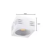 Spot Led Sobrepor Viena 10W 3000K Branco Bivolt Nordecor