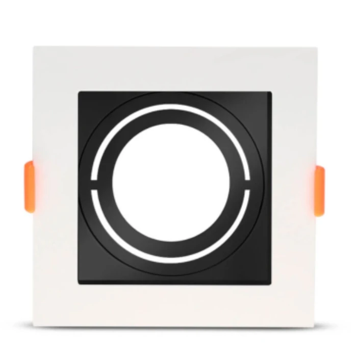 Spot Slim Recuado 1xGu10 Mr16 Branco E Preto 55311011 Spot Slim Recuado 1xGu10 Mr16 Branco E Preto 55311011