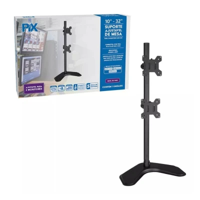 Suporte Ajustável Para 2 Monitores 10