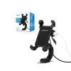 Suporte De Celular P/Moto Carregador Usb Sp-Ca55 Novo Suporte De Celular P/Moto Carregador Usb Sp-Ca55 Novo