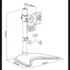 Suporte Para Monitor 13 á 27 Plmsm01B Pcyes Novo