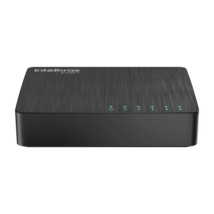Switch Gigabit Ethernet 5 portas Skd-s1005g Intelbras preto