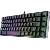 Teclado Gamer De Membrana Rainbow Fearless 65 Preto Fortrek