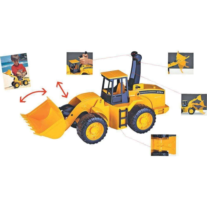 Trator Still Carregadeira Ref.1710 Roma Brinquedos Trator Still Carregadeira Ref.1710 Roma Brinquedos