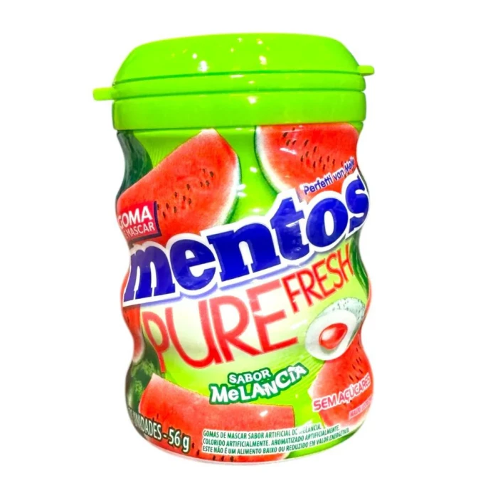 Unidade Mentos Pure Fresh Melancia Goma Mascar Zero Açúcar