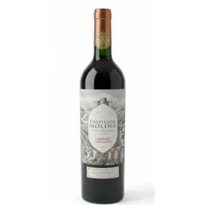 Vinho Tinto Castillo De Molina Cabernet Sauvignon 750Ml Seco Suave