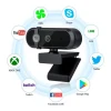 Webcam Alta Resolução 2k Preto Wc577 Bright Plug & Play