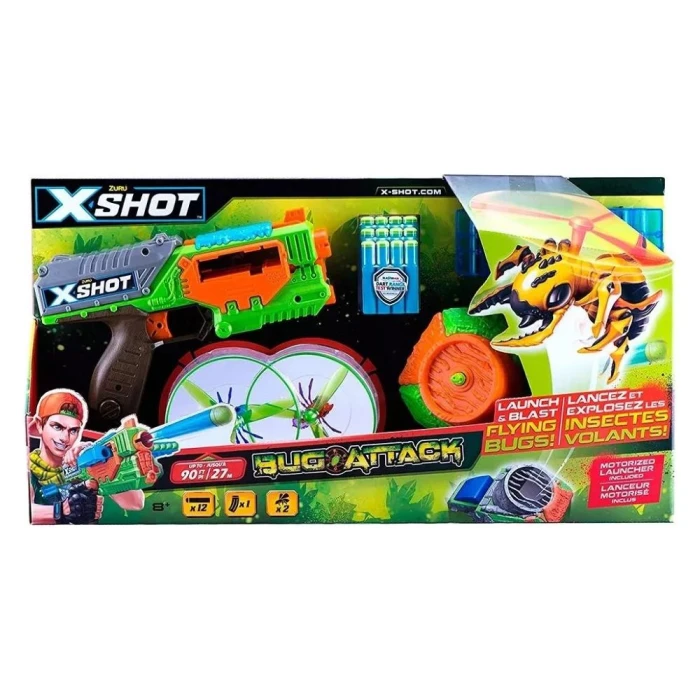 X-Shot Flying Bug Attack Com 1x Lançador 5543